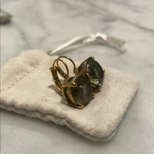 Elegant Gold and Gray Earrings